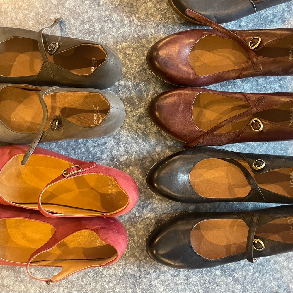 3 pair of Dansko size 10 (41) wedge shoes